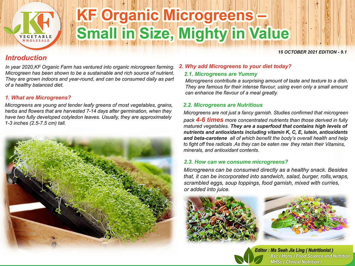 KF Organic Microgreens - Small in Size, Mighty in Value